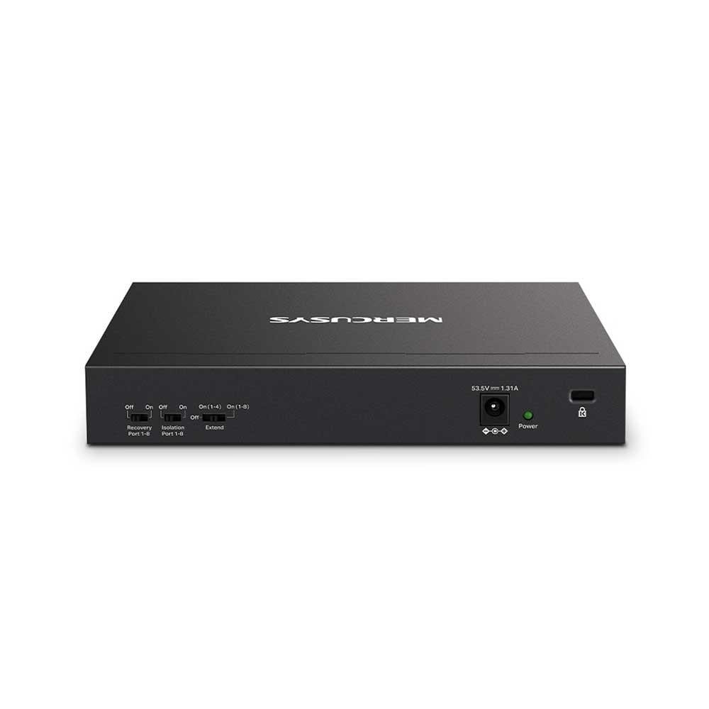 Switch de Mesa 10 Portas Mercusys, Fast Ethernet, 10/100mbps, com 8 Portas POE+