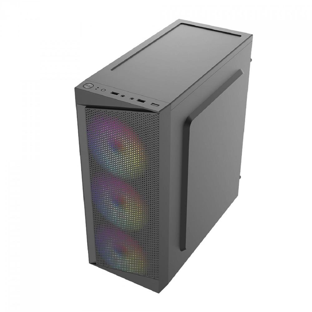 Gabinete Liketec Office Flow, Mid Tower, ATX, Preto, LC-MT-FLOW-2083