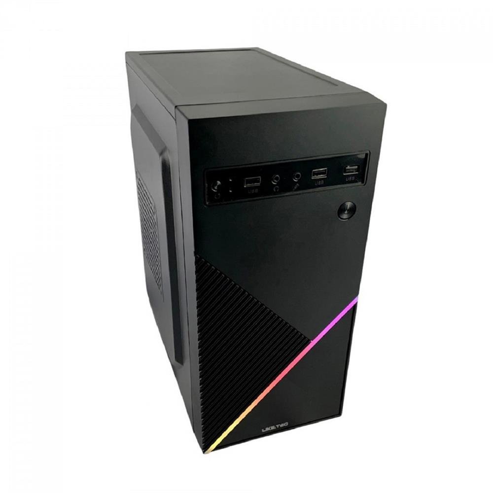 Gabinete Gamer Liketec Basic One V2 Rgb Sem Fan Micro Atx Rgb Preto