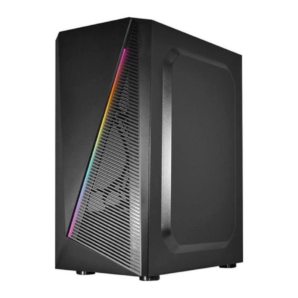 Gabinete Gamer K-Mex CG-02W5 Demon I, Mid Tower, Vidro Temperado, ATX, mATX, ITX, ARGB, Preto