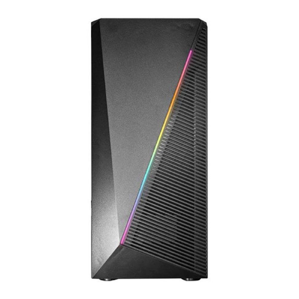 Gabinete Gamer K-Mex CG-02W5 Demon I, Mid Tower, Vidro Temperado, ATX, mATX, ITX, ARGB, Preto