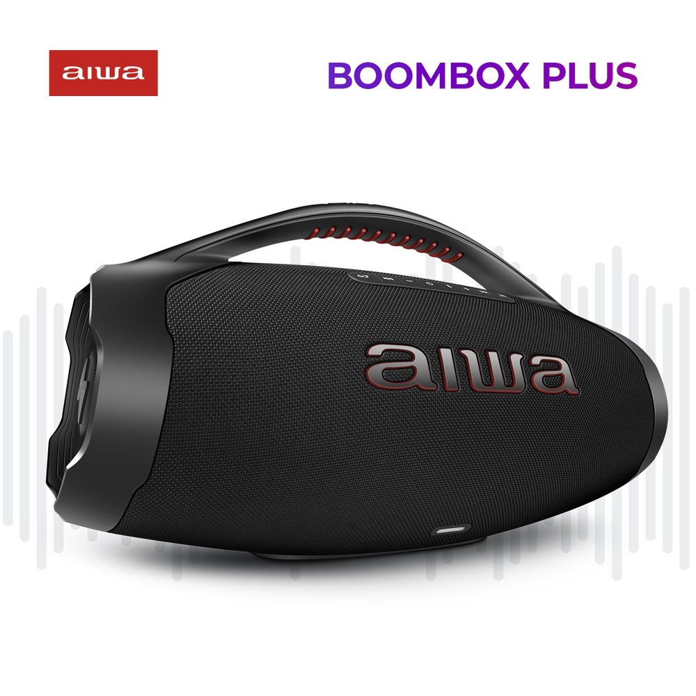 Caixa de Som Boombox Aiwa BBS-01-B - Bluetooth, Bateria Até 30 Horas, Preto, 200W