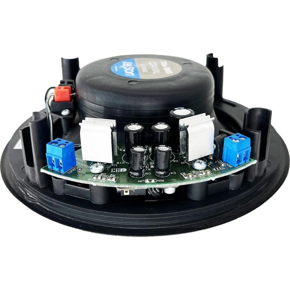 Kit Arandela 6" Leson 2LSREDPT 70W RMS Redonda Preta