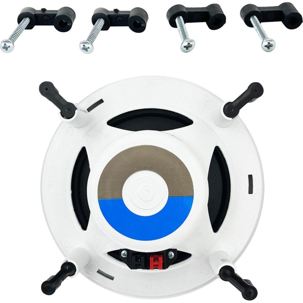 Kit Arandela 6" Leson 2LSREDBR 70W RMS Redonda Branca