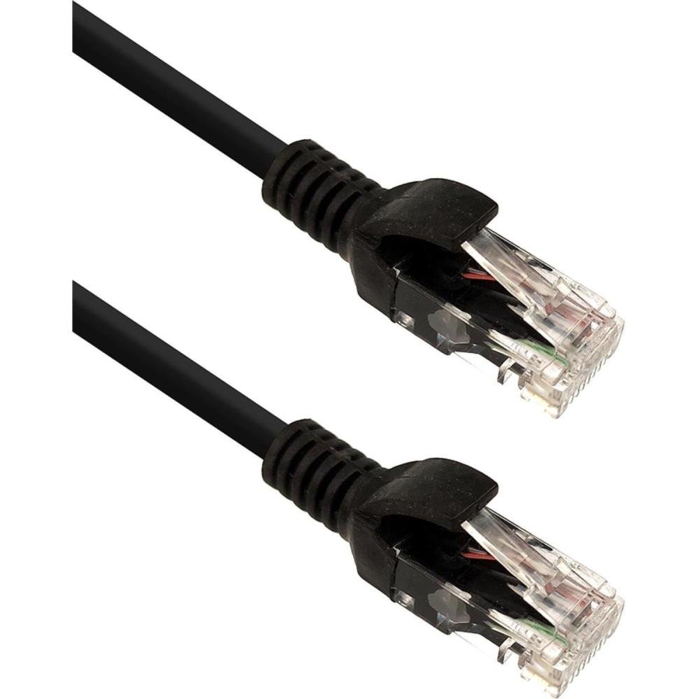 Patch Cord Cat6 5 Metros Preto Pluscable
