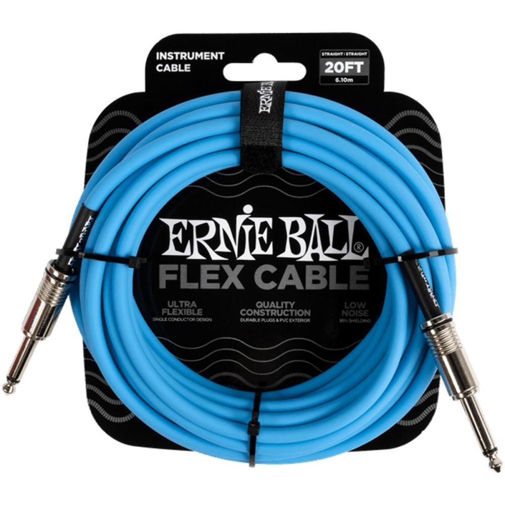 Cabo Para Instrumento 6m Azul P06417 Ernie Ball Un.Venda: PC/1