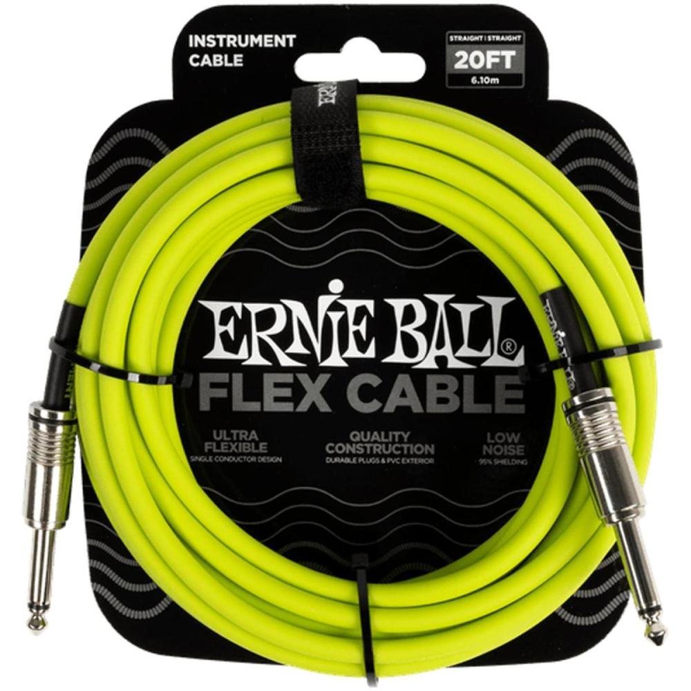 Cabo Para Instrumento 6m Verde P06419 Ernie Ball Un.Venda: PC/1