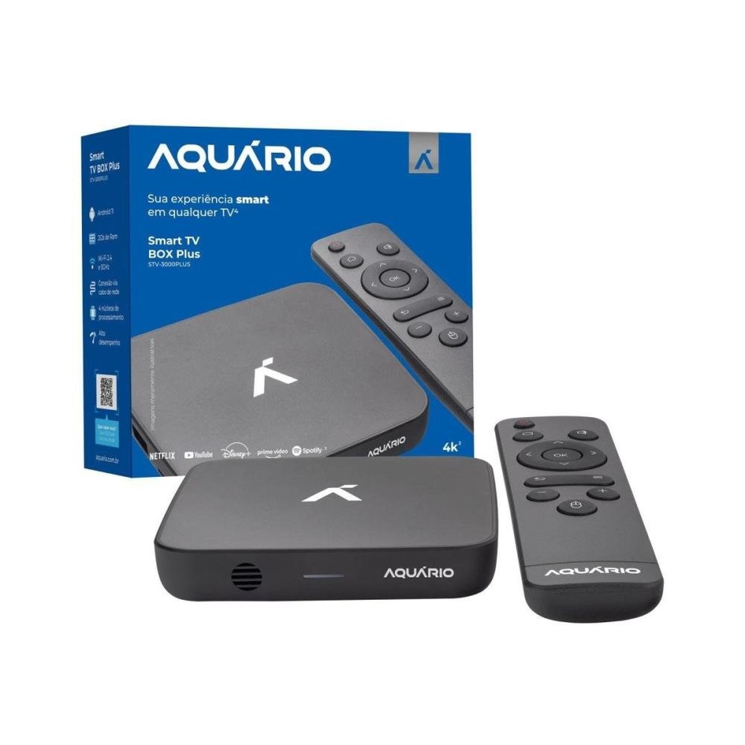Smart Tv Box Aquário Stv3000 Plus Un.Venda: Pc/1