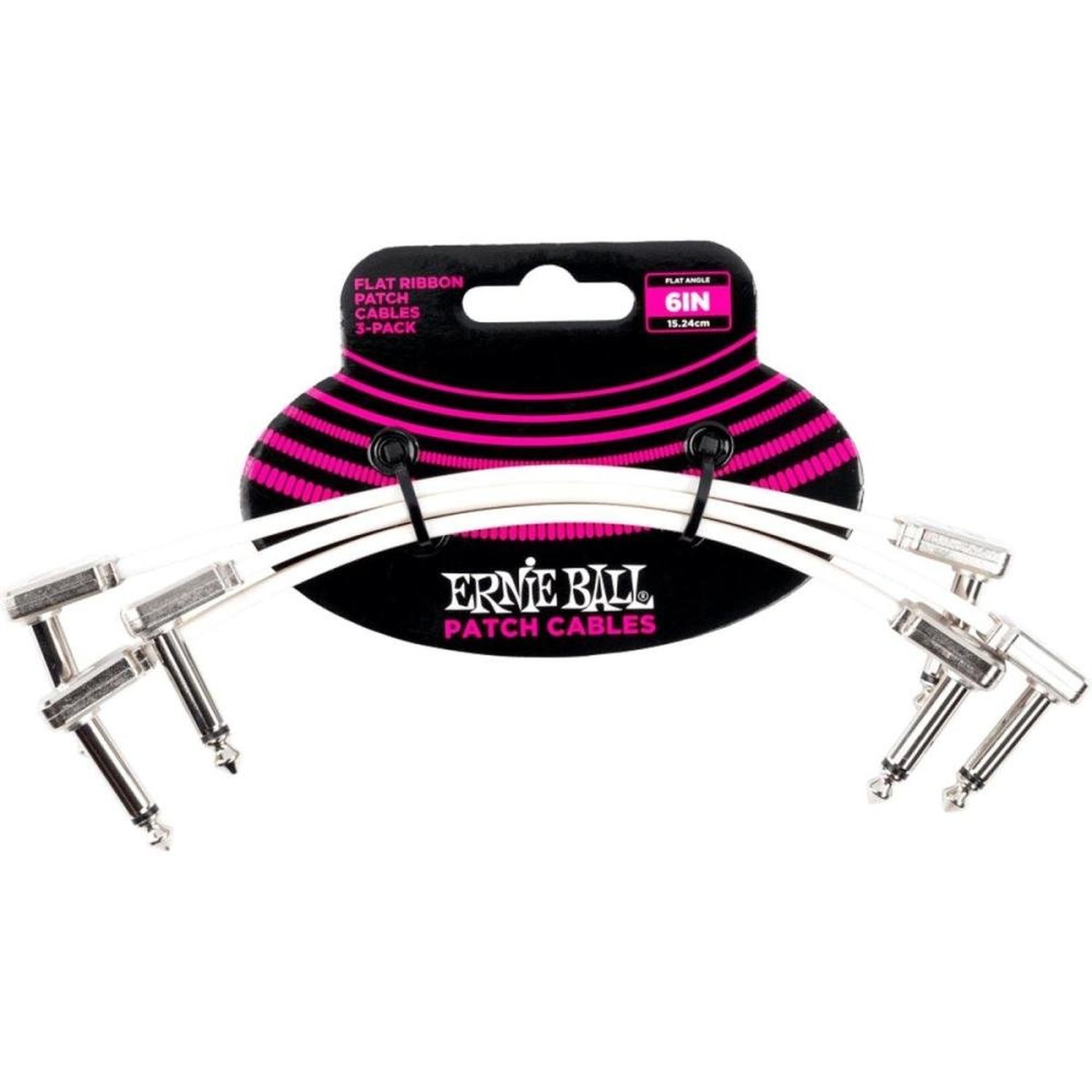 Cabo Para Pedal 6 Plug Branco P06385 Ernie Ball Com 3 Un.Venda: PC/1