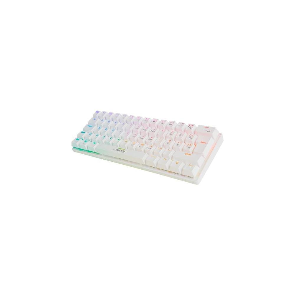 Teclado Gamer Mecanico Warrior Royal Precision, Artic Edition, 60%, Branco, Abnt2, Tc311, Warrior