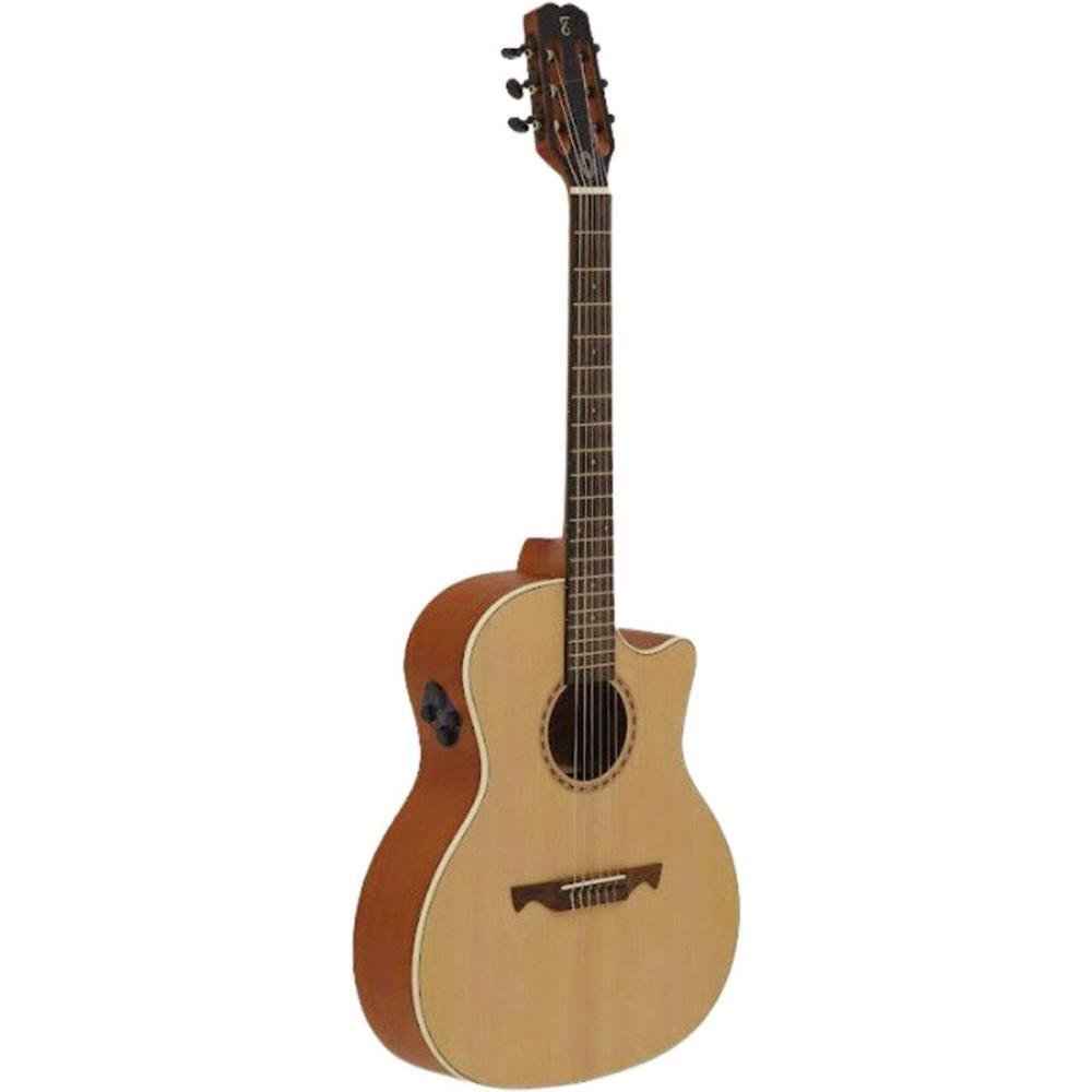 Violão Nylon Tagima Echos Eletroacustico Nylon Natural Open Pore Un.Venda: PC/1