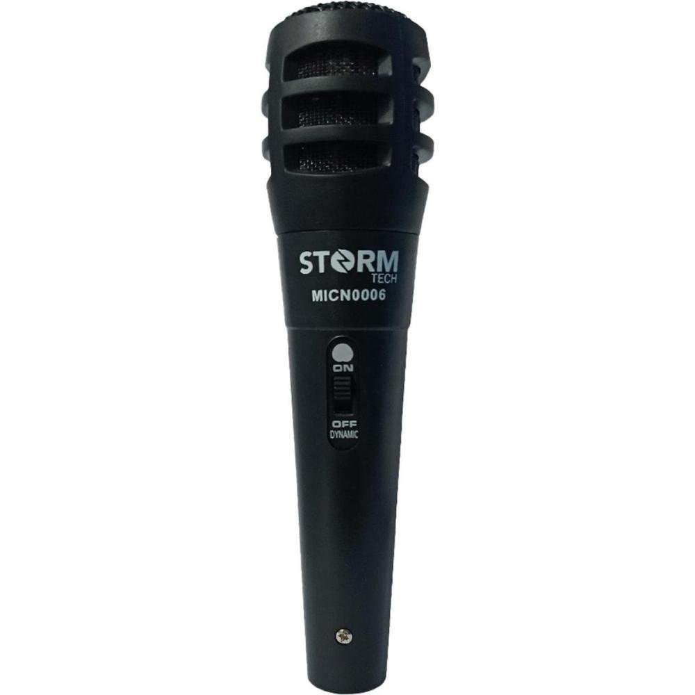 Microfone Com Fio Storm MICN0006 Preto Un.Venda: PC/1