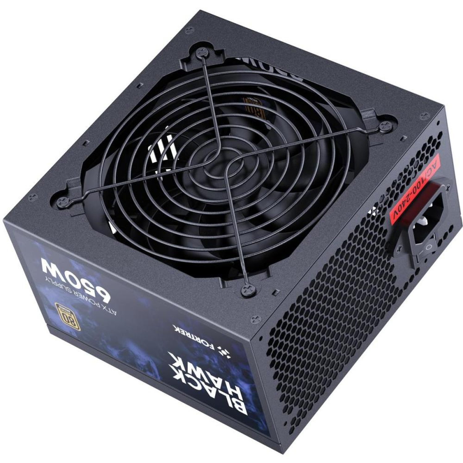 Fonte Gamer Atx Fortrek Black Hawk 650W 80 Plus Bronze Pfc Ativo Un.Venda: Pc/1