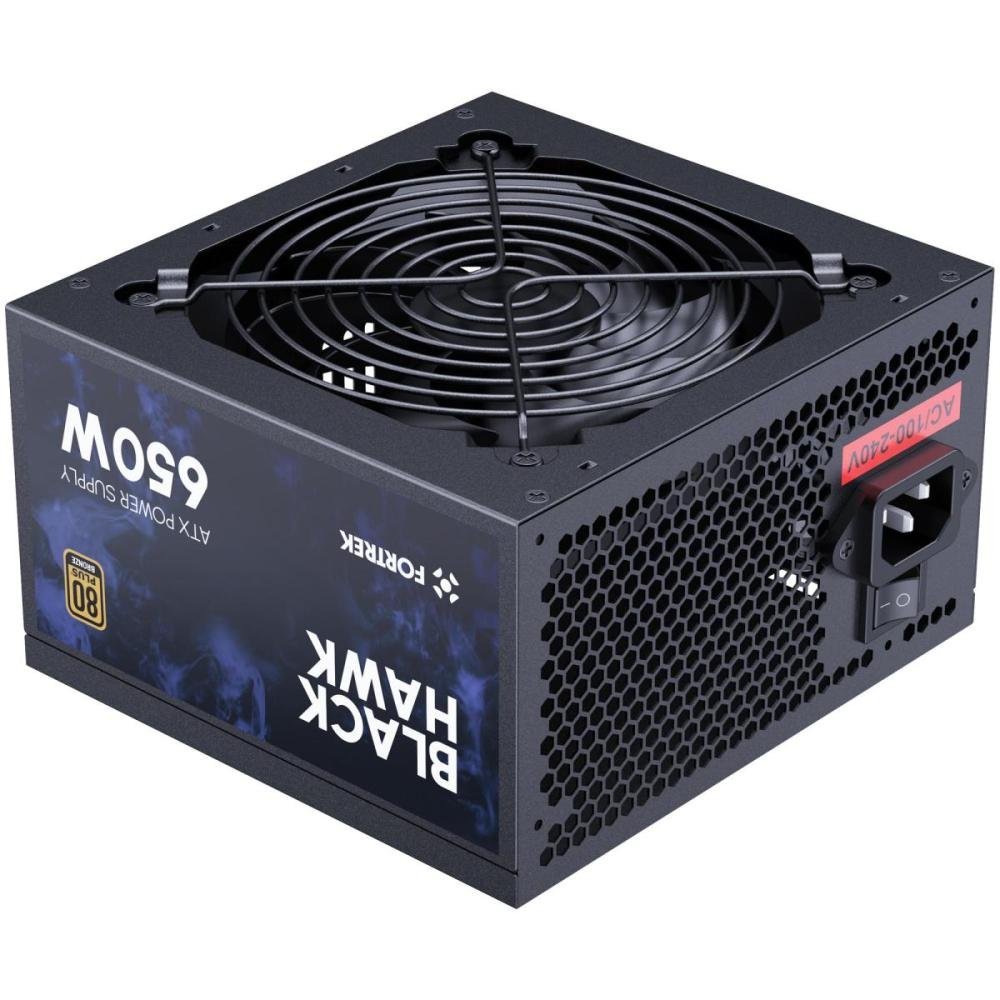 Fonte Gamer ATX Fortrek Black Hawk 650W 80 Plus Bronze PFC Ativo Un.Venda: PC/1