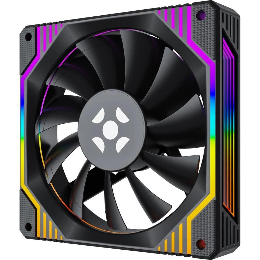 Cooler Fan Fortrek Frosty Rainbow Preto Un.Venda: PC/1