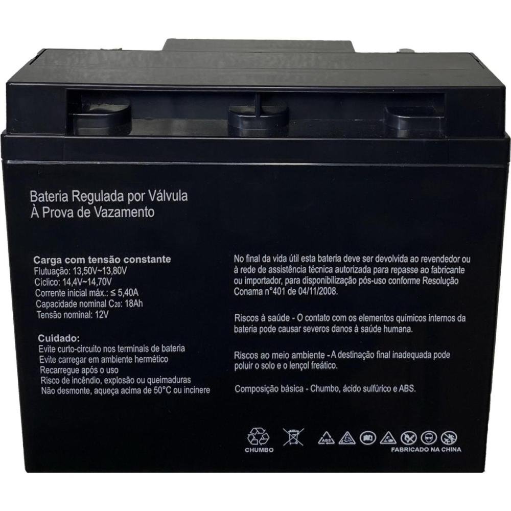 Bateria Selada 12V 18Ah SP12-18 SecPower Un.Venda: PC/1