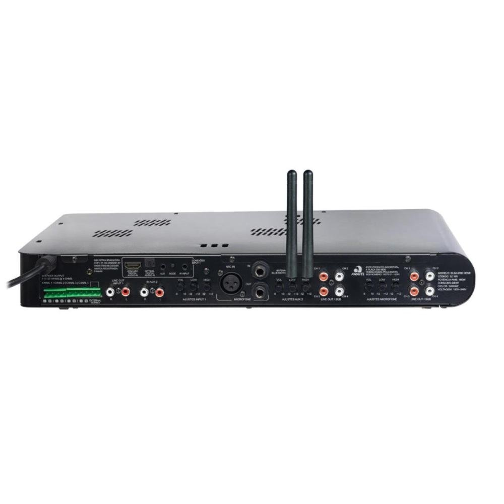 Amplificador Frahm Slim 4700 Hdmi Optical 685w Bivolt Un.Venda: PC/1