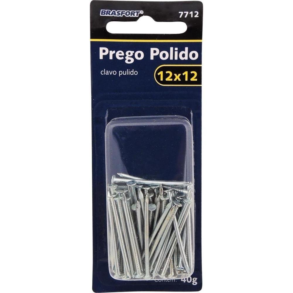 Prego Polido 12 X 12 Brasfort (Com 40) Un.Venda: MVA/40