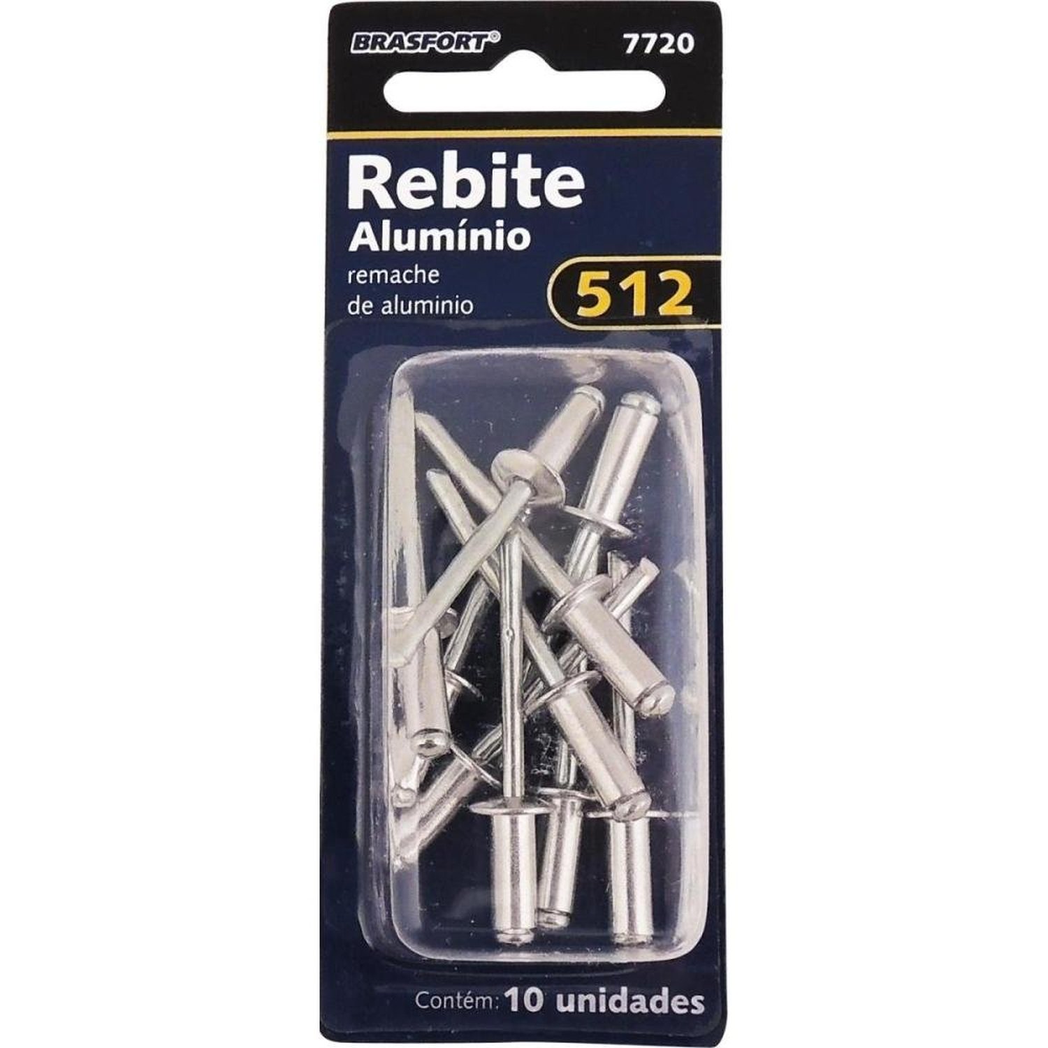 Rebite 512 Alumínio Brasfort (Com 10) Un.Venda: Mva/10