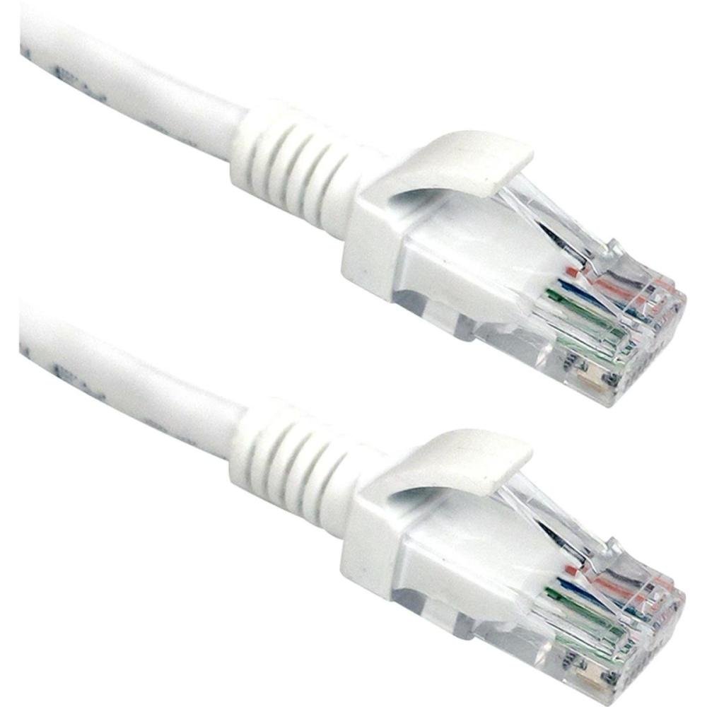 Patch Cord Cat5E 2.5m Branco PlusCable Un.Venda: PC/1