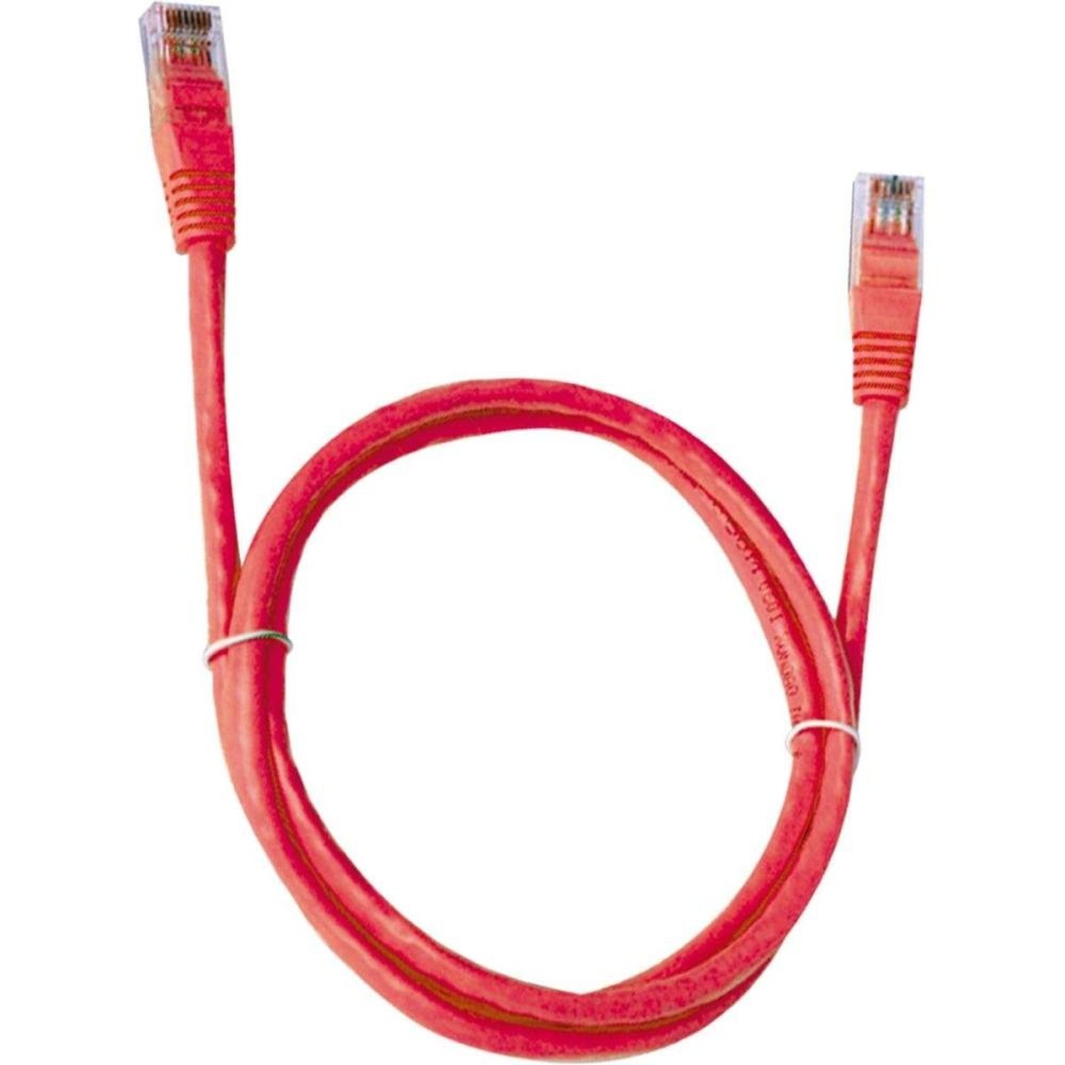 Patch Cord Cat5E 10m Vermelho PlusCable Un.Venda: PC/1