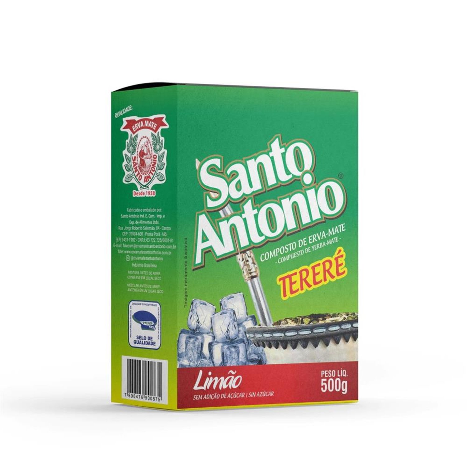 Erva Mate Santo Antônio Limão- Caixa Com 10 Unidades de 500g