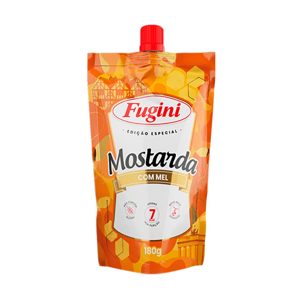 Mostarda Fugini Frasco 180G Com Mel