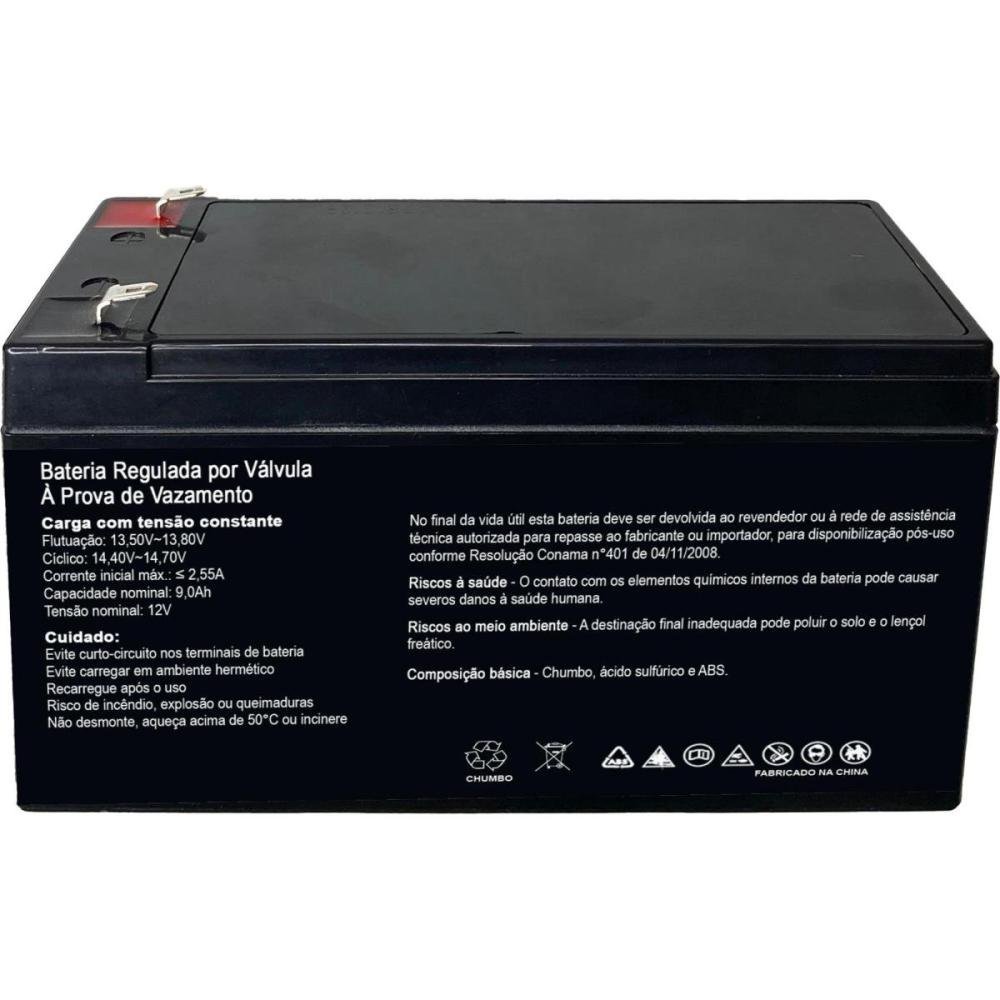 Bateria Selada 12V 9Ah SP12-9E SecPower Un.Venda: PC/1