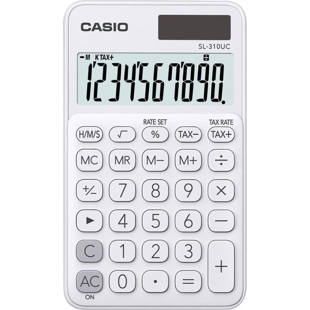 Calculadora de Bolso Casio SL-310UC 10 Digitos Branca Un.Venda: PC/1