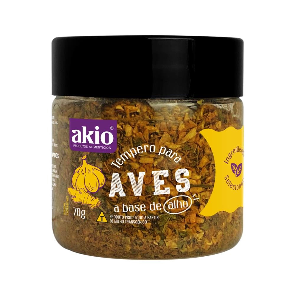Tempero Akio para aves cx 12/70g