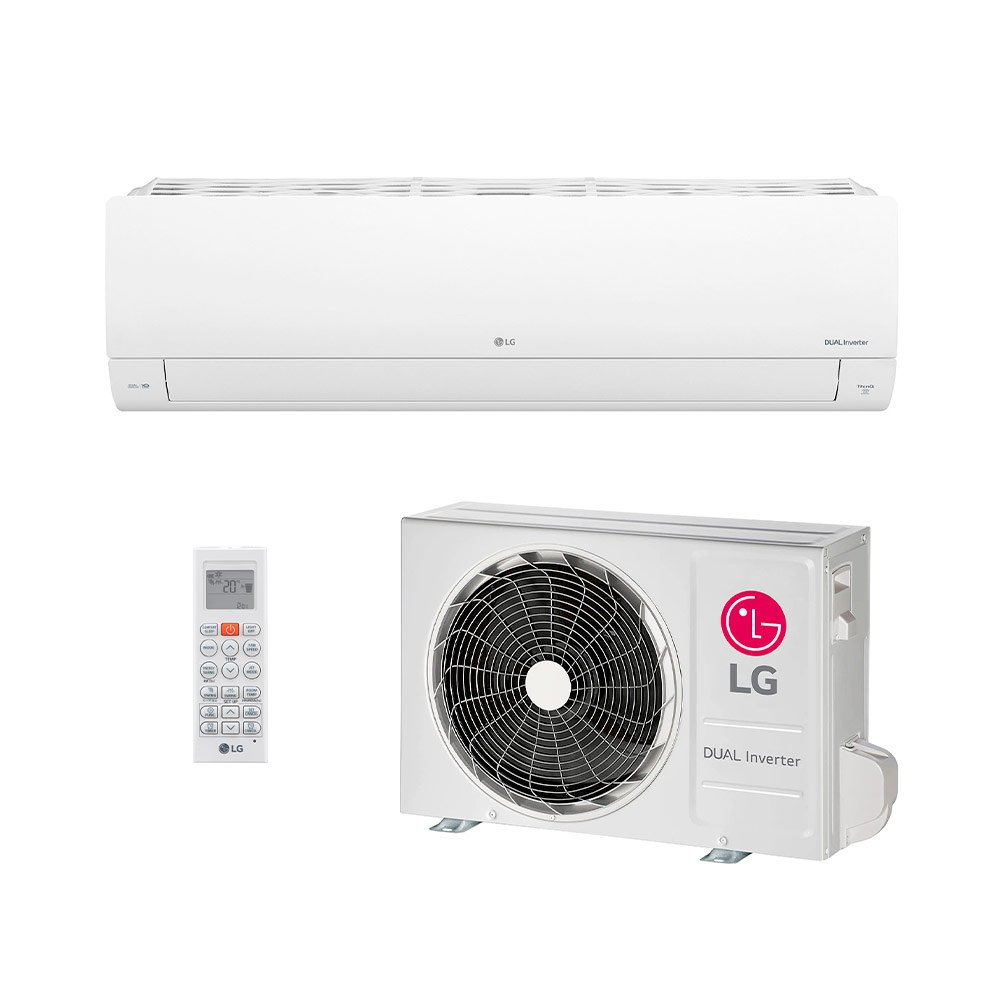 ar Condicionado Split Hw Inverter R-32 Lg Dual Inverter Compact 11000 Btus Frio 220v S3nq12jaqal.eb2gam1