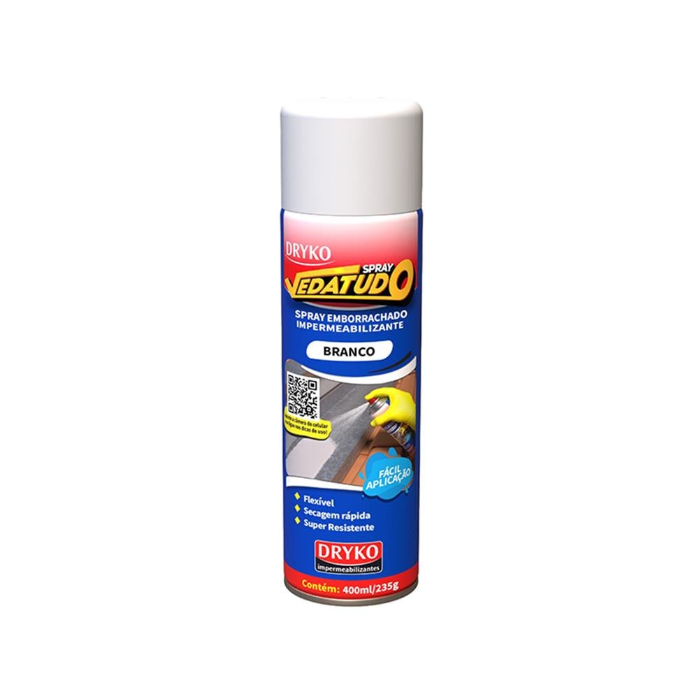 Adesivo Impermeabilizante Spray Branco 400Ml Dryko