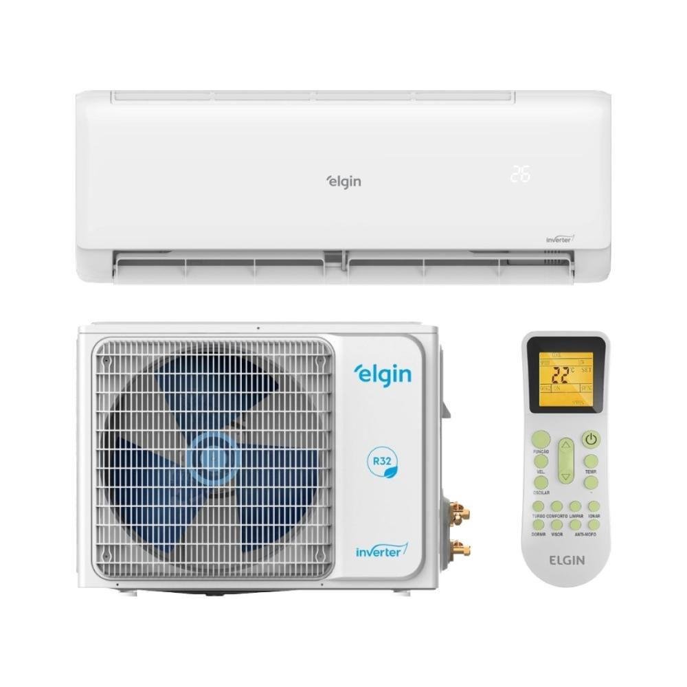 Ar Condicionado Split Inverter Elgin Hi Wall Eco Ii 9000 Btus Frio Hjfi09c2wb 220V