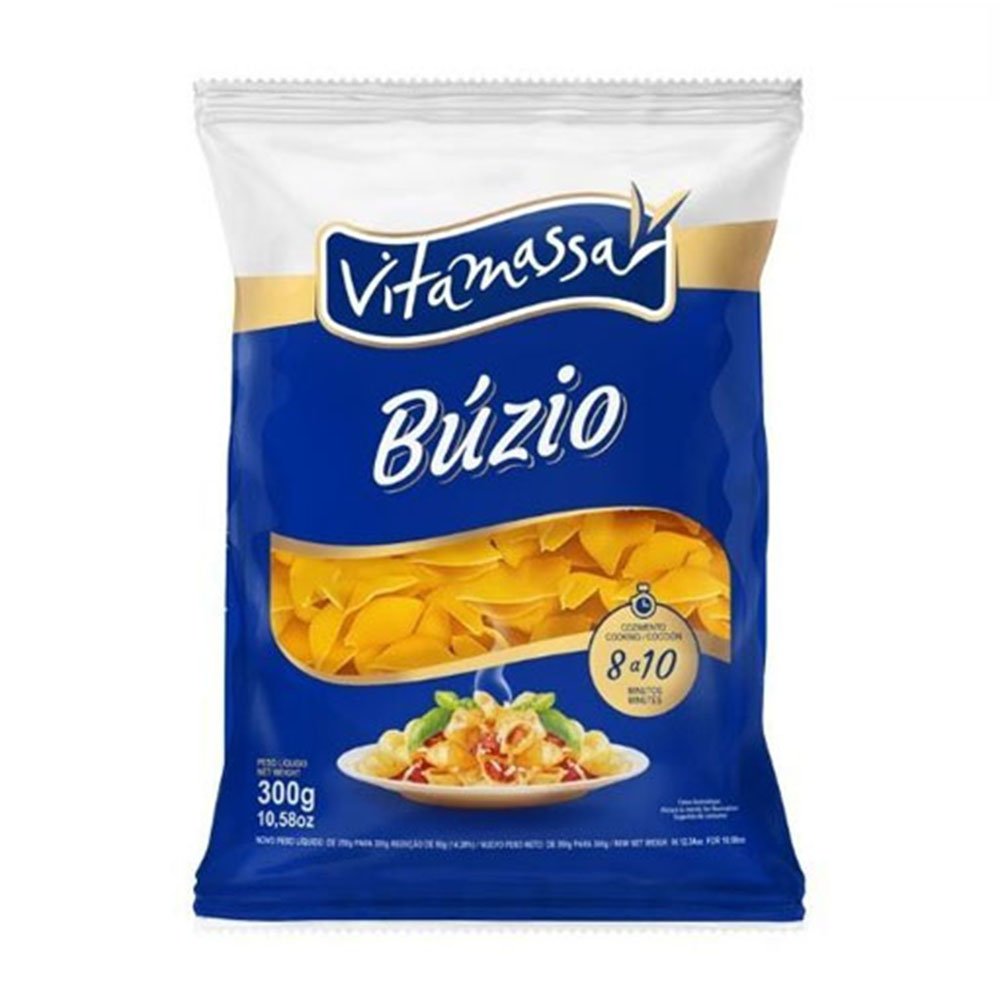 Macarrão Vitamassa Búzio Fardo Com 24 300g