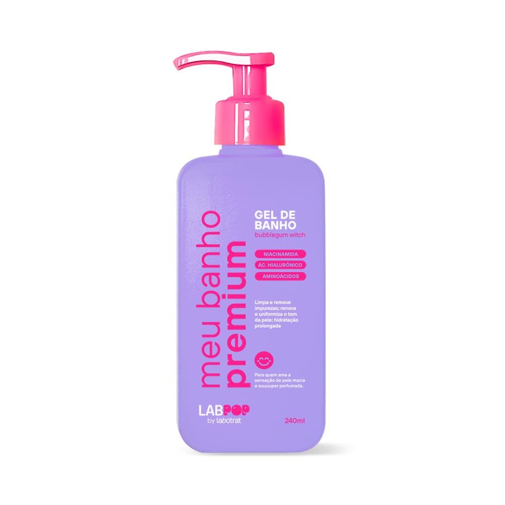 Gel De Banho Bubblegum Witch LabPop Labotrat 240ml.