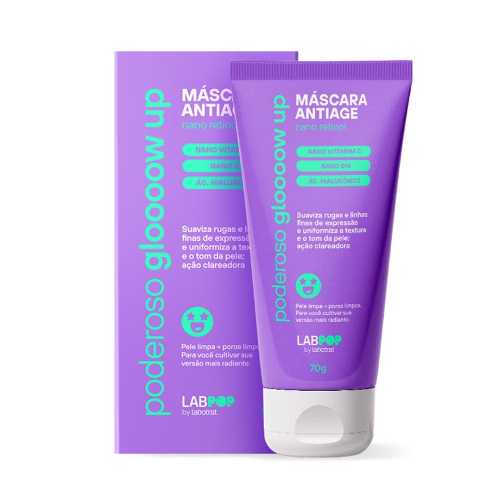 Máscara Facial Antiage Nano Retinol LabPop Labotrat 70g.