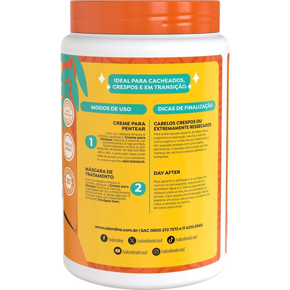 Creme para Pentear Salon Line Ativador Definição Nutritiva 1Kg