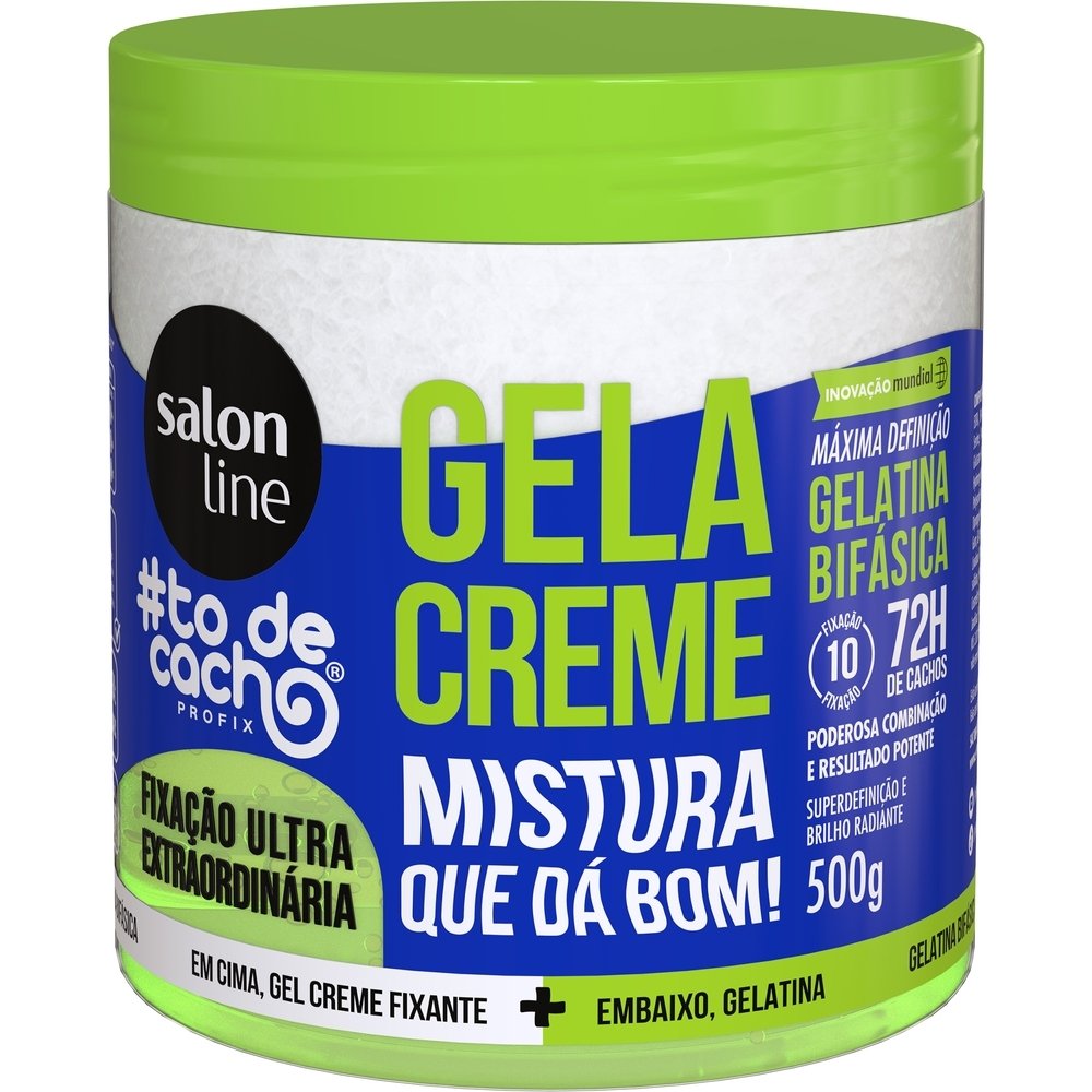 Gelacreme Salon Line Tô de Cachos Fixação Ultra Extraordinária 500g