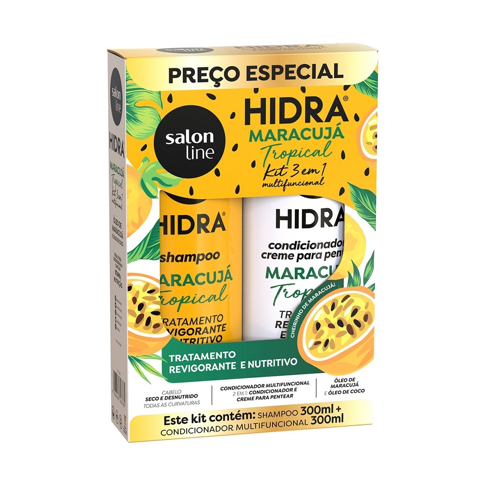 Kit Shampoo + Condiconador Salon Line Hidra Maracujá 300ml
