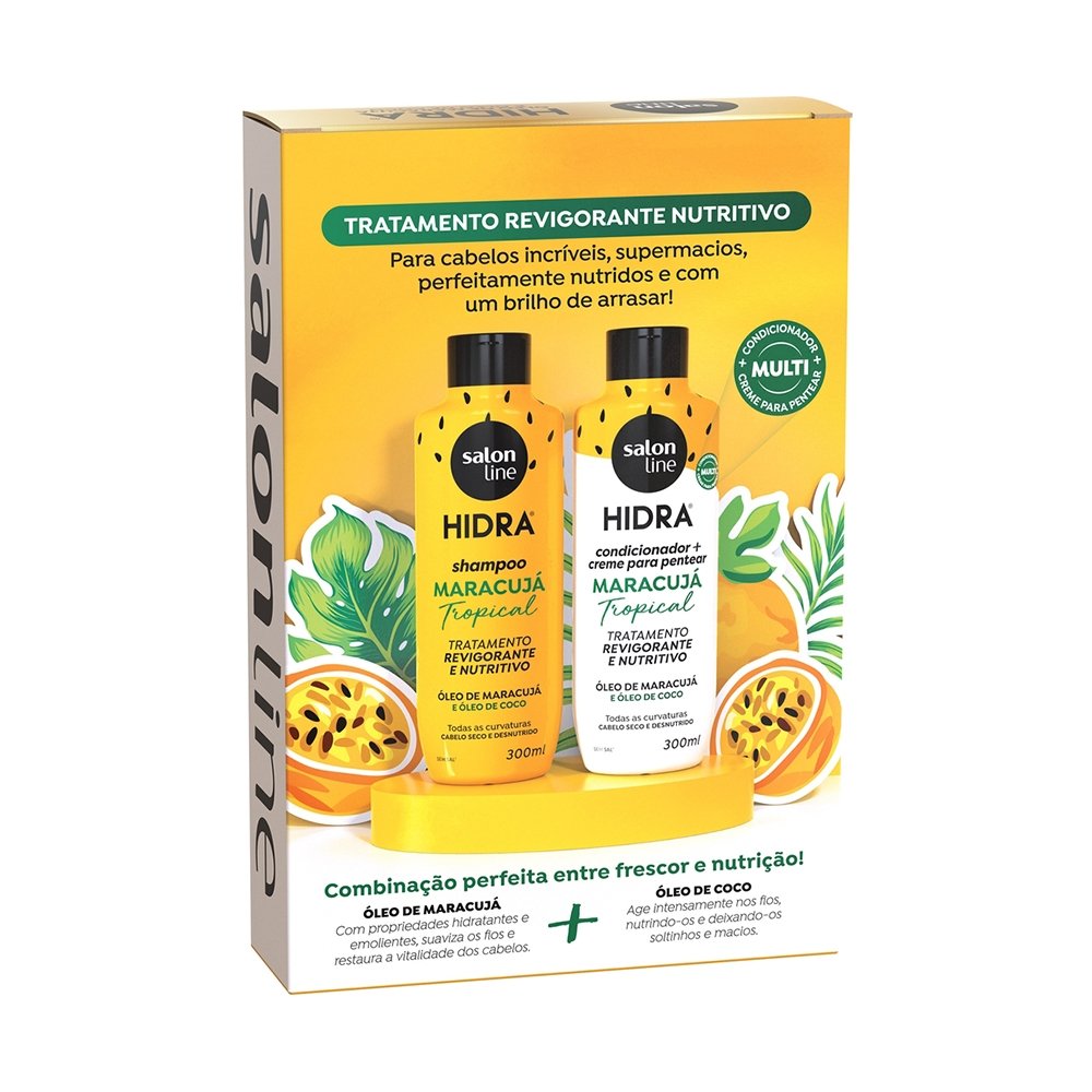 Kit Shampoo + Condiconador Salon Line Hidra Maracujá 300ml