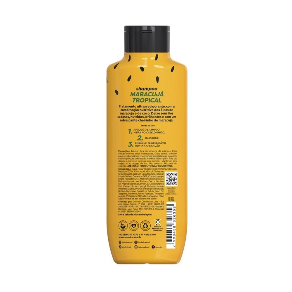 Kit Shampoo + Condiconador Salon Line Hidra Maracujá 300ml
