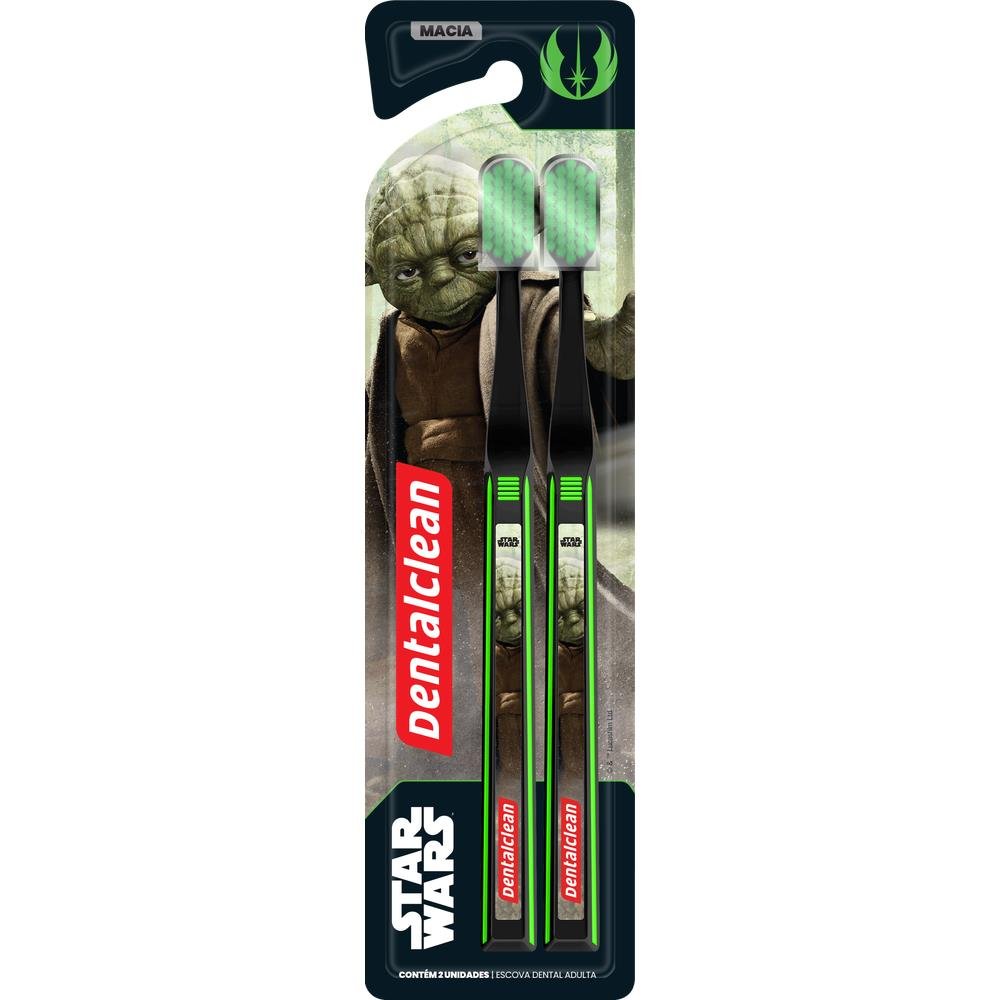 Escova Dental Macia Star Wars Dentalclean 2 Unidades