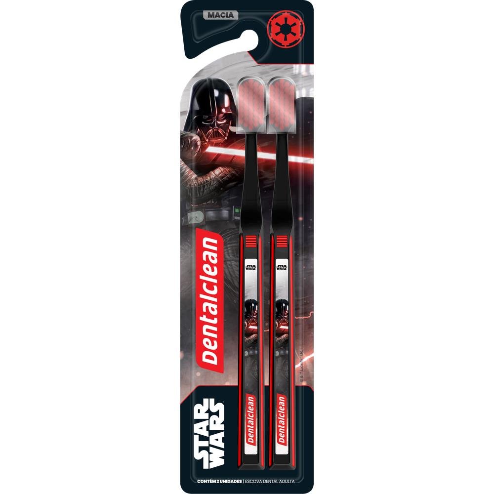 Escova Dental Macia Star Wars Dentalclean 2 Unidades