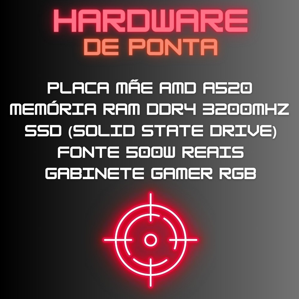 PC Gamer Skill RGB AMD Ryzen 5 4600G, Graficos Radeon VEGA 7, 16GB DDR4 3200Mhz, SSD 512GB, Fonte 500W - SGX-0052A