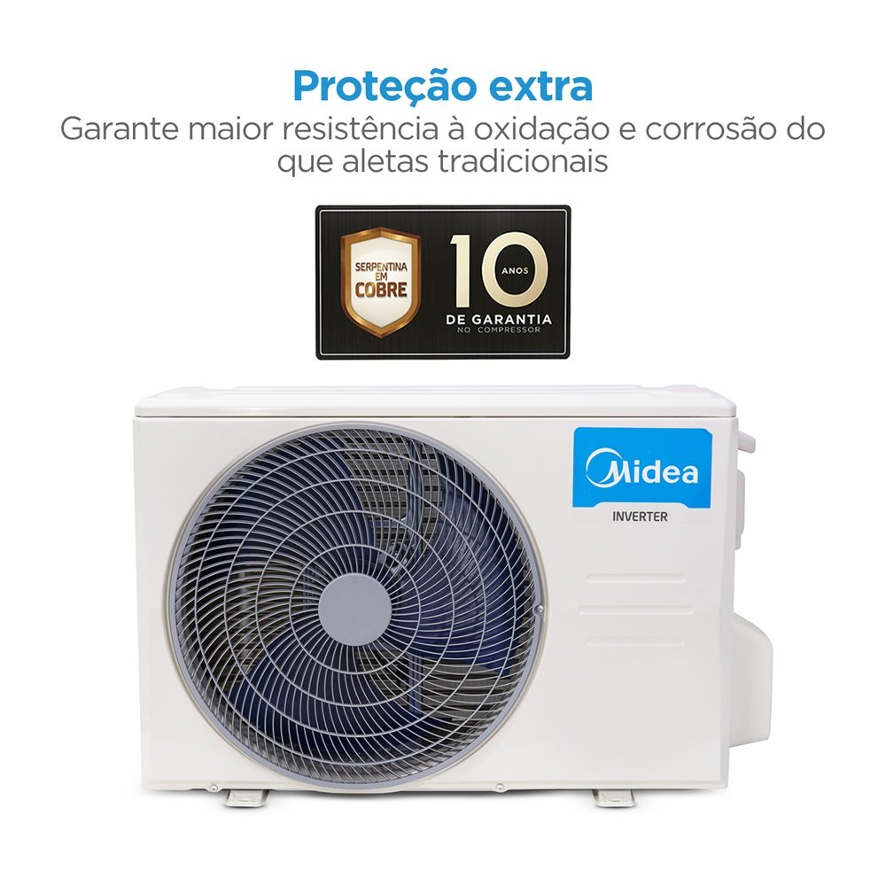 Ar Condicionado Split Springer Midea Hi Wall Xtreme Save Connect Inverter 12.000 Btu/H Quente E Frio Monofasico Branco 42Agvqi12m5 - 220V