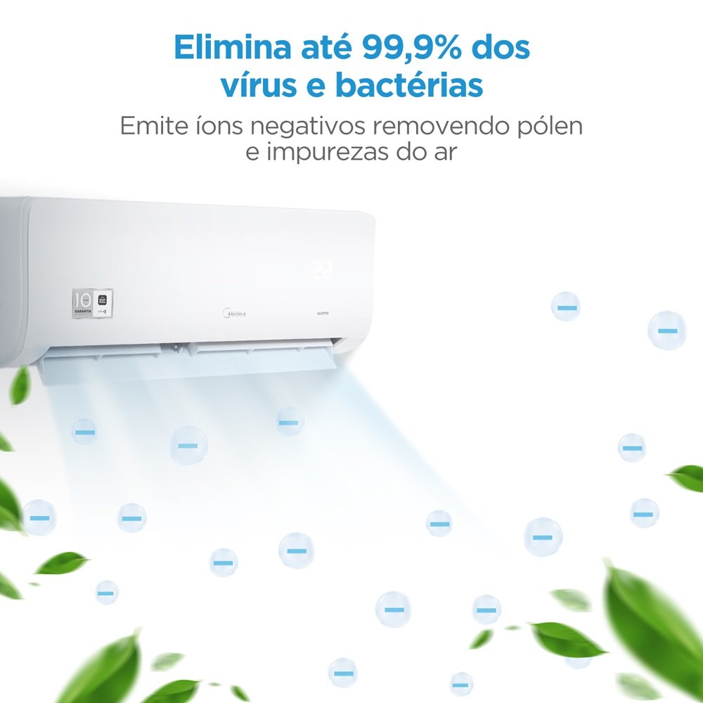Ar Condicionado Split Springer Midea Hi Wall Xtreme Save Connect Inverter 12.000 Btu/H Quente E Frio Monofasico Branco 42Agvqi12m5 - 220V