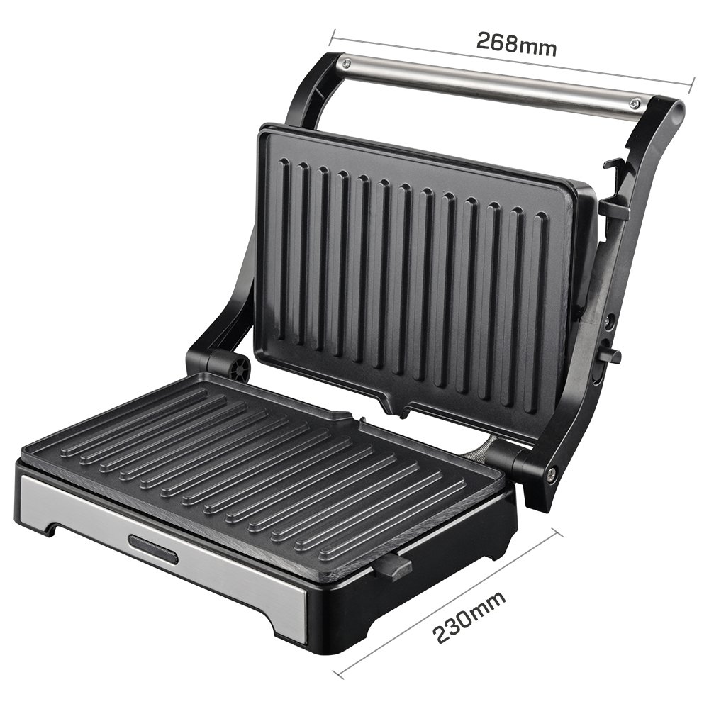 Sanduicheira e Mini Grill HQ 180 1000W Antiaderente Inox HQ-SG002 127V