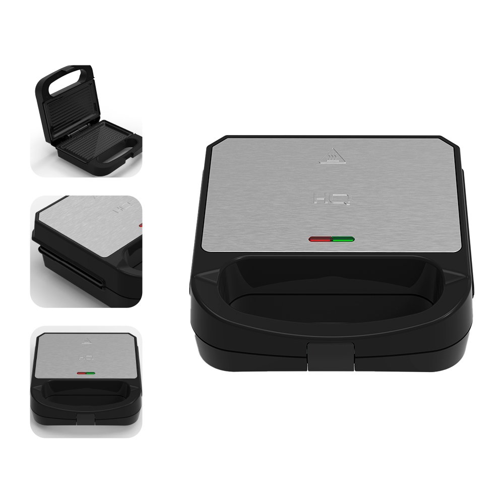 Sanduicheira e Grill HQ 750W Antiaderente Inox HQ-SG001 220V