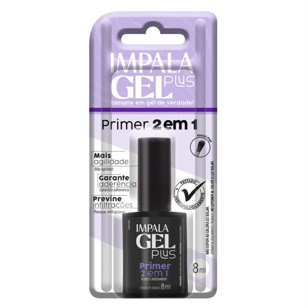 Esmalte Impala Gel Plus Primer 2 em 1 Blister 8ml