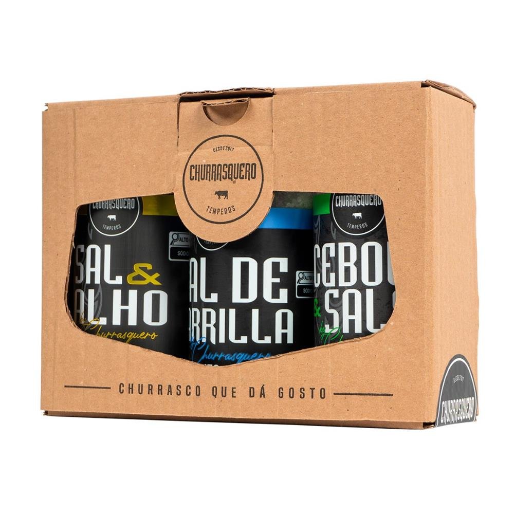KIT Sais de Parrilla Churrasquero 3x450g - Essencial